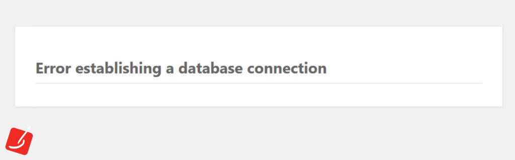 خطای "Error Establishing a Database Connection"